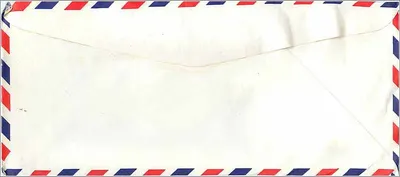 Envelope aérea — Seul, Coreia — para Iowa City, Estados Unidos — Verso