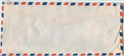 Allahabad - Calvin Hall, Iowa - Envelope aéreo por Air Mail — Verso