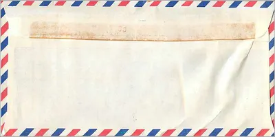 Carta aérea para Iowa City — Malaysia Selangor 1962 — Verso