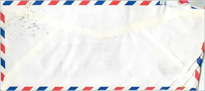 Hava mektubu — Iowa Üniversitesi, Iowa City — Feng Chia Üniversitesi, Taichung — Arka yüz