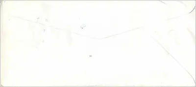 Envelope do Departamento da Universidade Nacional de Seul — enviado para os Estados Unidos — Verso