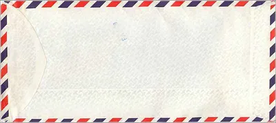 Johor — Envelope aéreo para Iowa City — Malásia — Verso