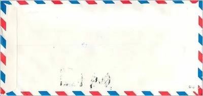 Đài Bắc, Đài Loan — ROC — Aéropostale gửi đến Đại học Iowa — Mặt sau