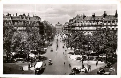 Paris - Avenida da Ópera — vista panorâmica — editor Tuy, número de série não visível