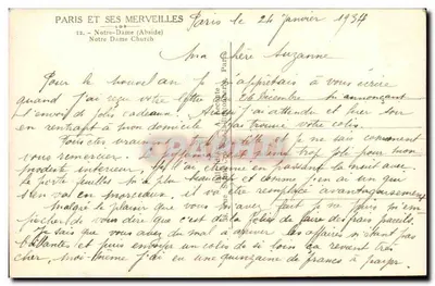 Notre-Dame de Paris — Abside — Paris e suas maravilhas, editor G. Guy, n°13 — Verso