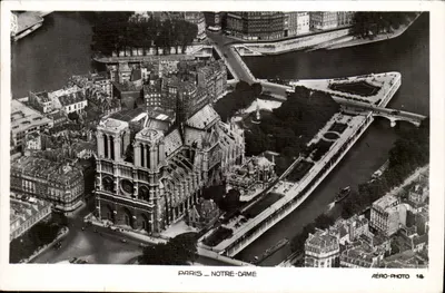 PARIS – CATEDRAL DE NOTRE-DAME — FOTO AÉREA 14