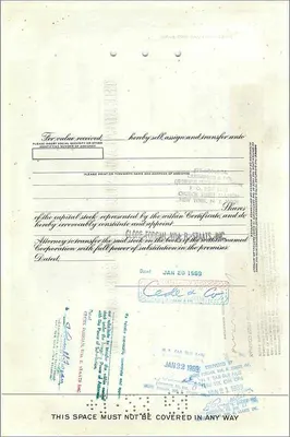 Action of the Great Atlantic & Pacific Tea Company — 100 shares — publisher: Great Atlantic & Pacific Tea Company — Back