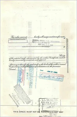 Action of the Great Atlantic & Pacific Tea Company — 100 shares — publisher Morgan Guaranty Trust Company — Back