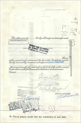 Azione della Great Atlantic & Pacific Tea Company — 100 azioni — editore American Bank Note Company — Verso