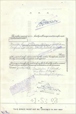 Share of the Great Atlantic & Pacific Tea Company — 70 shares — publisher Morgan Guaranty Trust Company — Back