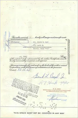 参加証 — The Great Atlantic & Pacific Tea Company — 発行者 First National City Bank — 裏面