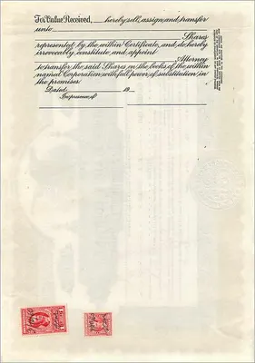 Action de participation de la société John Blair & Company — Delaware — n° B-355 — Verso
