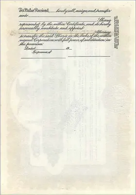 Partecipazione di John Blair & Company — partecipazione di classe B — editore Corporation Supply Co. Chicago — Verso