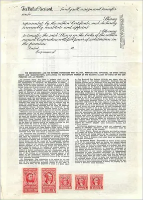 Acción de la sociedad John Blair & Company — Delaware — n° 7 — Reverso