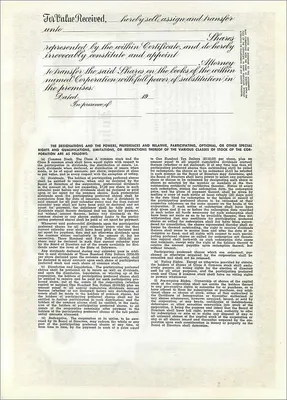 John Blair & Company — Acción de clase A — editor Dwight & M. H. Jackson, Chicago — Reverso