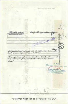 Great Atlantic & Pacific Tea Company hisse sertifikası — Merrill Lynch Pierce Fenner & Smith Incorporated yayımcısı — Arka yüz