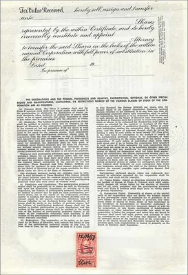 Acción de la sociedad John Blair & Company — acción clase B — editor Dwight & M.H. Jackson, Chicago, IL — Reverso