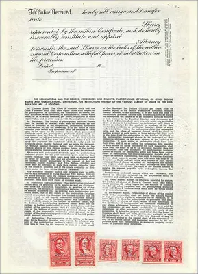 Acción de la sociedad John Blair & Company — Clase B — n° B-674 — Reverso