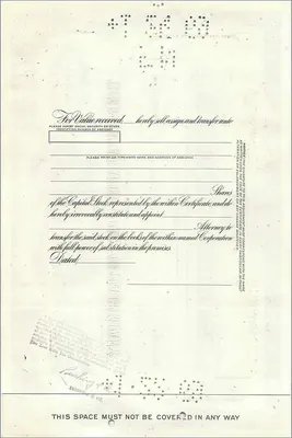 Acción de la Great Atlantic & Pacific Tea Company — Parke Godwin — 1 acción — 4 de abril de 1963 — Reverso