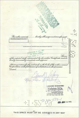 Certyfikat Great Atlantic & Pacific Tea Company — 30 akcji — wydawca First National City Bank — Rewers