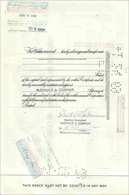 Share of the Great Atlantic & Pacific Tea Company — Robert L. Garber — n° 0205875 — Back