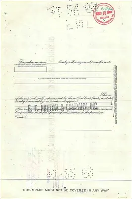 Action of the Great Atlantic & Pacific Tea Company — Ramon Kupchynski — 50 shares — dated 26 May 1966 — Back