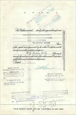 Certificato d'azioni della Great Atlantic & Pacific Tea Company — 3 azioni — editore American Bank Note Company — Verso