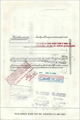 Action of the Great Atlantic & Pacific Tea Company — 100 shares — publisher Cede & Co. — Back
