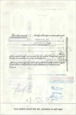 Action de la Great Atlantic & Pacific Tea Company — 100 actions — éditeur American Note Company — Verso