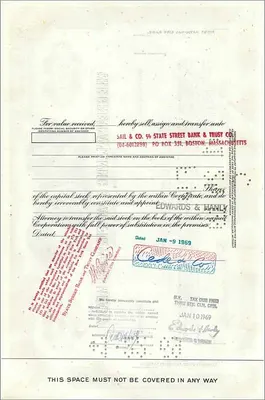 Acción de la Great Atlantic & Pacific Tea Company — 100 acciones — editor First National City Bank — Reverso