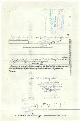 Action of the Great Atlantic & Pacific Tea Company — 25 shares — publisher Morgan Guaranty Trust Company — Back