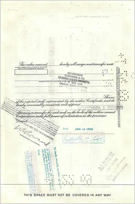 Action of the Great Atlantic & Pacific Tea Company — 100 shares — publisher Morgan Guaranty Trust Company — Back