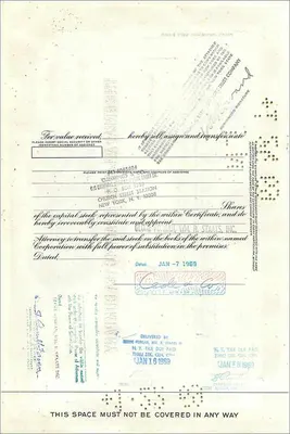 Action of the Great Atlantic & Pacific Tea Company — 100 shares — publisher First National City Bank — Back