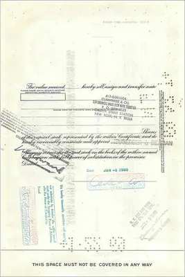 Share of the Great Atlantic & Pacific Tea Company — 100 shares — First National City Bank — Back