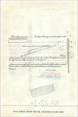 Acción de la Great Atlantic & Pacific Tea Company — 100 acciones — editor First National City Bank — Reverso