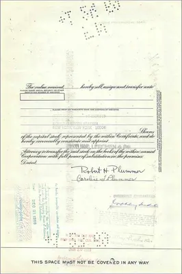 Action of the Great Atlantic & Pacific Tea Company — 1 share — publisher: First National City Bank — Back
