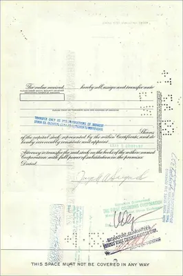 Great Atlantic & Pacific Tea Company'nin Eylemi — Joseph A. Sugar Sr — 1966 — Arka yüz