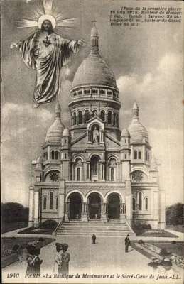 A Basílica de Montmartre e o Sagrado Coração de Jesus — Paris — LL