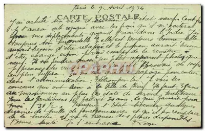 Paris — Fontaine des Innocents — J. H. editor — Verso
