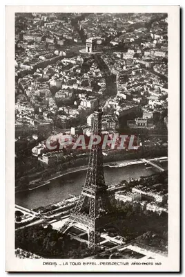 Paris — Torre Eiffel — Perspectiva — Aéro-Photo 160