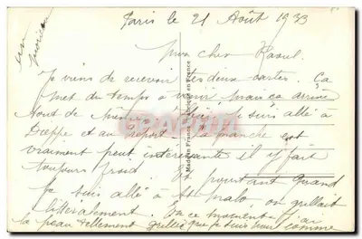 Paryż - Katedra Notre-Dame — widok fasady — wydawca PC Paris, n° 189 — Rewers