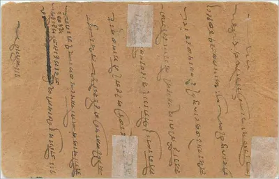 Bhagalpur — Indore — indyjska kartka pocztowa z znaczkiem 3 nines pies — Rewers