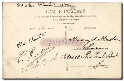 Bebê em um berço florido — texto impresso e manuscrito — E.L.D. editor — Verso