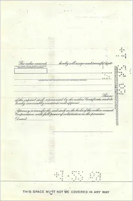 Action of the Great Atlantic & Pacific Tea Company — 51 shares — publisher Morgan Guaranty Trust Company — Back