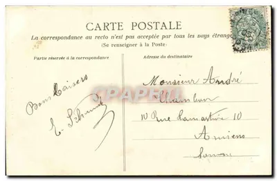Menina sorridente com flores — Hétilotypia Dugas et Cie, Nantes — Verso