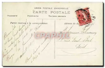 Bebé en avión — tarjeta postal humorística — editor J.K. n°736 — Reverso