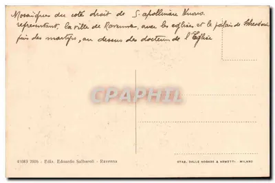 Ravenna - Parco della navata maggiore della Chiesa di S. Apollinare Nuovo (VI secolo) — Verso