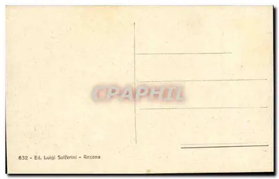 Ancona - Pałac Banku Włoskiego widziany z morza — Wyd. Luigi Solferini, n° 632 — Rewers