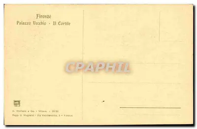 Pałac Vecchio - Il Cortile — G. Modiano & Co. - 35/82 — Rewers