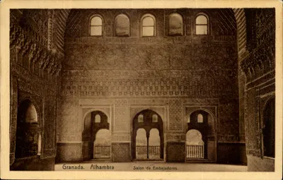 Salão dos Embaixadores — Alhambra — Granada — Edição Knackstedt y Náder, série 485, n° 30